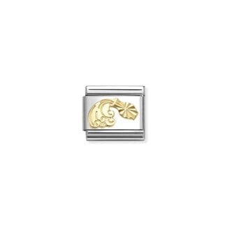 Nomination Nomination Schakel 030167-11  Composable Classic Staal met 18k Geelgouden Waterman