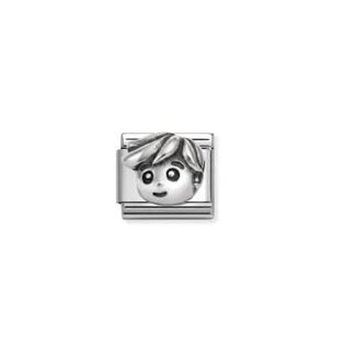 Nomination Nomination Schakel 330114/14  Composable Classic Staal met Symbol Vader