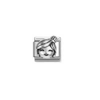 Nomination Nomination Schakel 330114/15  Composable Classic Staal met Symbol Grootmoeder