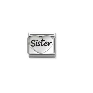 Nomination Nomination Schakel 330114/20  Composable Classic Staal met Symbol Zuster