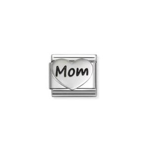 Nomination Nomination Schakel 330114/25  Composable Classic Staal met Hart met Mom