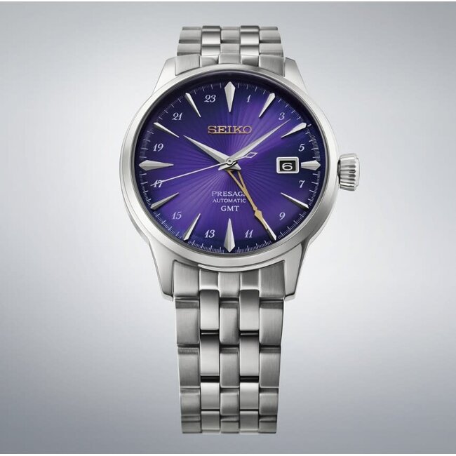 Seiko Seiko Horloge HCB006J1 Presage GMT Staal Automaat 145 the Anniversary 39mm Limited Edition