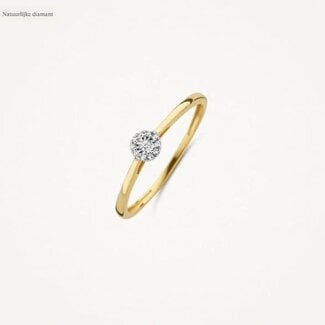 Blush Blush Ring 1646BDI/60 14k Geelgoud met 0.04crt H VS Diamant Maat 60