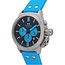 TW Steel TW Steel Horloge CS131 Canteen Staal Quartz Chronograaf met Licht Blauwe Horlogeband 44mm