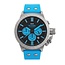 TW Steel TW Steel Horloge CS131 Canteen Staal Quartz Chronograaf met Licht Blauwe Horlogeband 44mm
