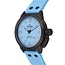 TW Steel TW Steel Horloge CS128 Canteen Automaat Staal met Zwarte Plating 100m Waterdicht en Licht Blauwe Horlogeband 44mm