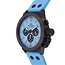 TW Steel TW Steel Horloge CS129 Canteen Staal met Zwarte Coating Quartz Chronograaf met Licht Blauwe Wijzerplaat 44mm