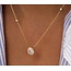 Ti Sento Milano Ti Sento Collier 34143ZY/42 Zilver met Geelgouden Plating en Zirkonia 38-48cm