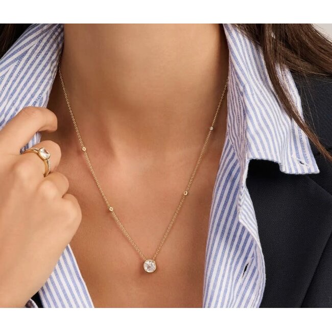 Ti Sento Milano Ti Sento Collier 34143ZY/42 Zilver met Geelgouden Plating en Zirkonia 38-48cm