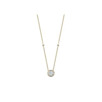 Ti Sento Milano Ti Sento Collier 34143ZY/42 Zilver met Geelgouden Plating en Zirkonia 38-48cm