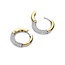 Ti Sento Milano Ti Sento Oorbellen 78088ZY Zilver Bi-color met Zirkonia 3mm x 17.5mm
