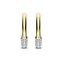 Ti Sento Milano Ti Sento Oorbellen 78088ZY Zilver Bi-color met Zirkonia 3mm x 17.5mm