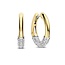 Ti Sento Milano Ti Sento Oorbellen 78088ZY Zilver Bi-color met Zirkonia 3mm x 17.5mm