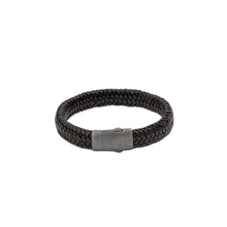 Blinckers Jewellery Huiscollectie Alma Armband FPU609L As Herdenking Zilver met Zwarte Coating Maat L