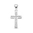 Blinckers Jewellery Huiscollectie BJ Hanger 13.07386 Zilver Kruis met Zirkonia 16.5mm x 11mm