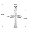 Blinckers Jewellery Huiscollectie BJ Hanger 13.07386 Zilver Kruis met Zirkonia 16.5mm x 11mm