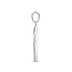 Blinckers Jewellery Huiscollectie BJ Hanger 13.07386 Zilver Kruis met Zirkonia 16.5mm x 11mm
