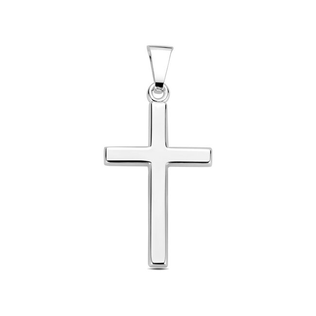Blinckers Jewellery Huiscollectie BJ Hanger 10.05025 Zilver Kruis 24.5mm x 16mm