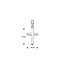 Blinckers Jewellery Huiscollectie BJ Hanger 13.23419 Zilver Kruis 15mm x 10mm
