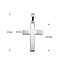Blinckers Jewellery Huiscollectie BJ Hanger 10.05032 Zilver Kruis 25mm x 18mm