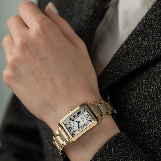 Jacques du Manoir Jaques du Manoir Horloge JWL05802 Emily III Staal met Geelgouden Plating Quartz