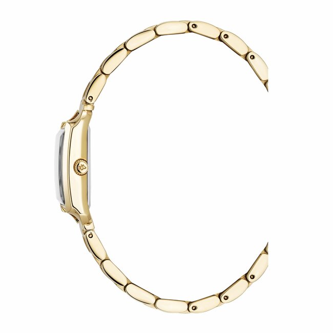 Jacques du Manoir Jacques Du Manoir Horloge JWL04402 Emily Staal met Geelgouden Plating Quartz Swiss Made Vierkant