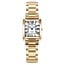 Jacques du Manoir Jacques Du Manoir Horloge JWL04402 Emily Staal met Geelgouden Plating Quartz Swiss Made Vierkant