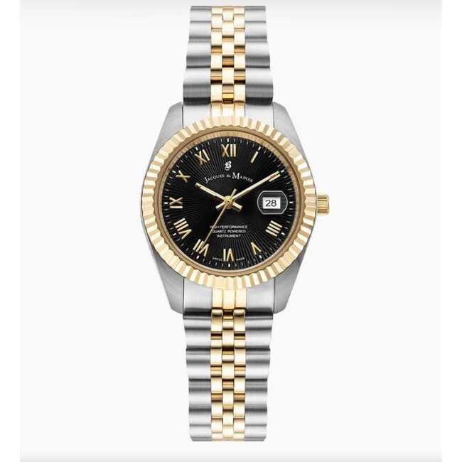 Jacques du Manoir Jacques du Manoir Horloge JWL06204 Inspiration Sunrise Staal Bi-color Quartz Swiss Made 31mm