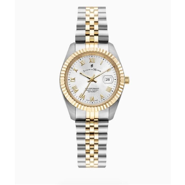 Jacques du Manoir Jacques du Manoir Horloge JWL06203 Inspiration Sunrise Staal Bi-color Quartz Swiss Made 31mm