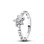 Pandora Pandora Ring 195072C01-56 Zilver Ster met Cubic Zirkonia Maat 56