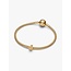 Pandora Pandora Bedel 764524C00 Zilver met14k Geelgouden Plating  Mini Bij Getextureerd