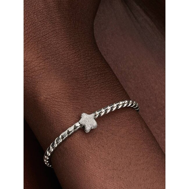 Pandora Pandora Bedel 794050C00 Zilver Mini Ster Getextureerd