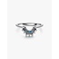 Pandora Pandora Ring 192675C01-56 Zilver Maan met Blauw en Zirkonia Maat 56