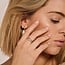Blush Blush Solitair Ring 1200YZI/54 14k Geelgoud met Briljant geslepen Zirkonia Maat 54