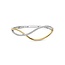 Ti Sento Milano Ti Sento Armband 23101ZY Zilver Bi Color Open Slavenband met Zirkonia