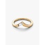Pandora Pandora Ring 165084C01-56 Tiara met 14k Geelgouden Plating en Cubic Zirkonia Maat 56