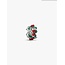 Pandora Pandora Bedel 734974C01 Platinum Plated Kerstkrans met Rood en Groen