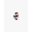 Pandora Pandora Bedel 734974C01 Platinum Plated Kerstkrans met Rood en Groen