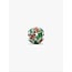 Pandora Pandora Bedel 735064C01 Platinum Plated Kerst met Bruin,Groen en Rood