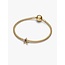 Pandora Pandora Bedel 765034C01 Ster met 14k Geelgouden Plating met Blauw Enamel