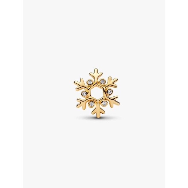 Pandora Pandora Bedel 764249C01 14k Geelgouden Plating Sneeuwvlok