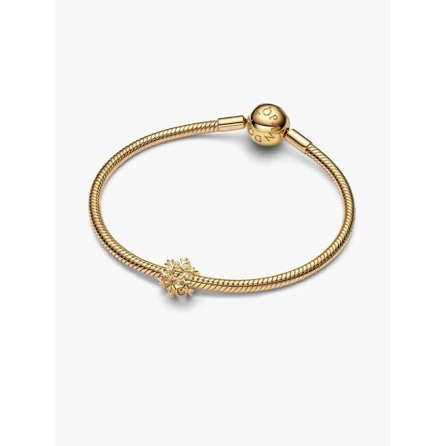 Pandora Pandora Bedel 764249C01 14k Geelgouden Plating Sneeuwvlok