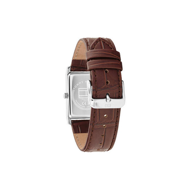 Tommy Hilfiger Tommy Hilfiger Horloge TH1710771 Ben Staal Quartz met Bruine Leren Horlogeband 40 x 25.5mm