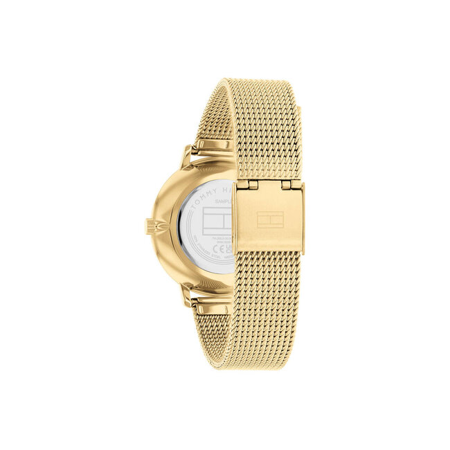 Tommy Hilfiger Tommy Hilfiger Horloge TH1782668 Pippa Staal met Geelgouden Plating met Groene Wijzerplaat 34mm