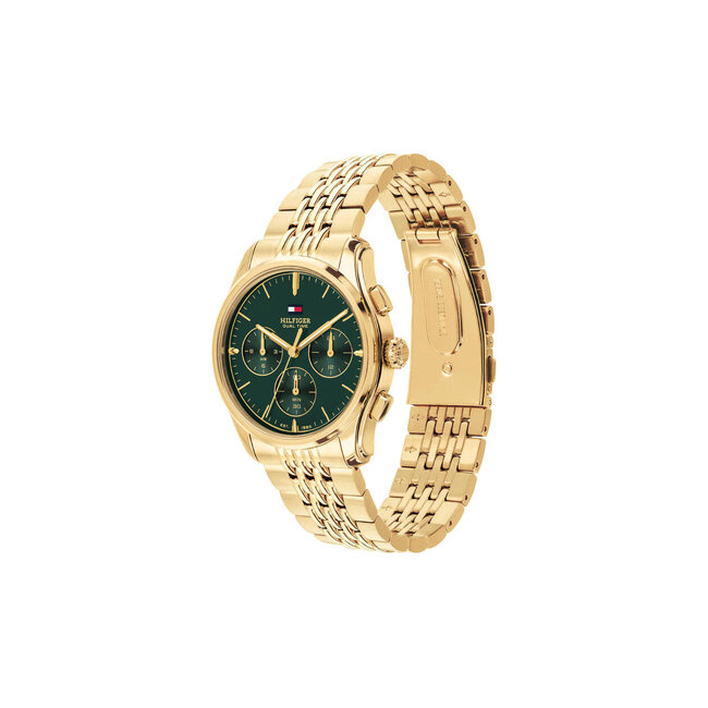 Tommy Hilfiger Tommy Hilfiger Horloge TH1710814 The Empire Staal met Geelgouden Plating Quartz Chronograaf 38mm