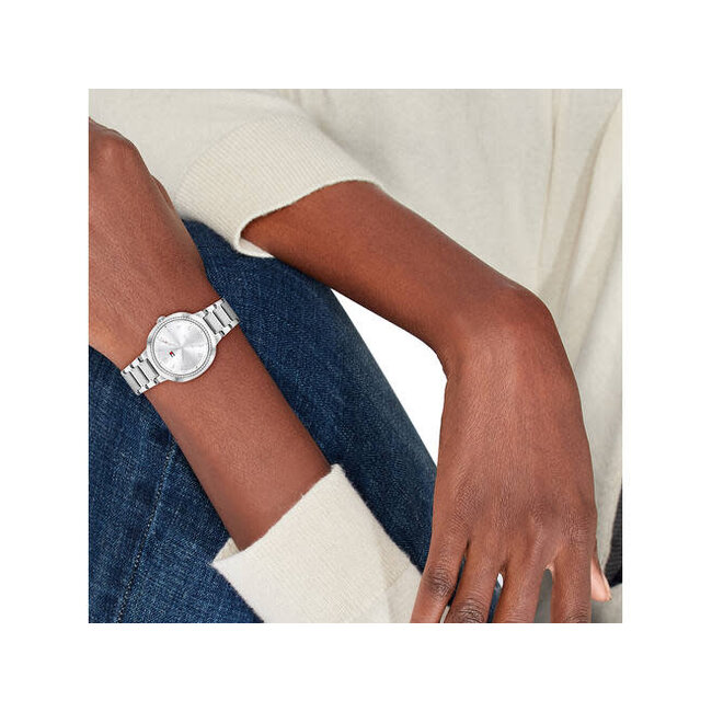 Tommy Hilfiger Tommy Hilfiger Horloge TH1782899 Savannah Staal Quartz met Zirkonia 32mm
