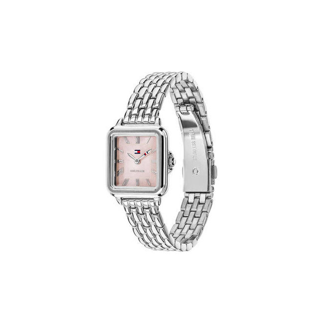 Tommy Hilfiger Tommy Hilfiger TH1782914 Mia Staal Quartz met Roze Parelmoeren Wijzerplaat 24x22.5mm