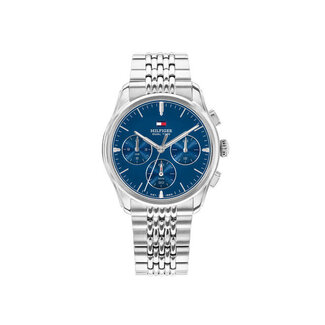 Tommy Hilfiger Tommy Hilfiger Horloge TH1710811 The Empire Staal Quartz Chronograaf met Blauwe Wijzerplaat 38mm