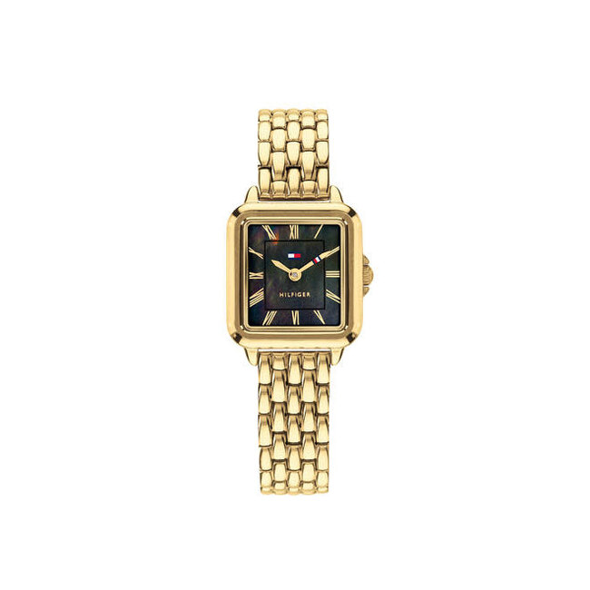 Tommy Hilfiger Tommy Hilfiger Horloge TH1782916 Mia Staal met Geelgouden Plating Quartz 24x22.5mm