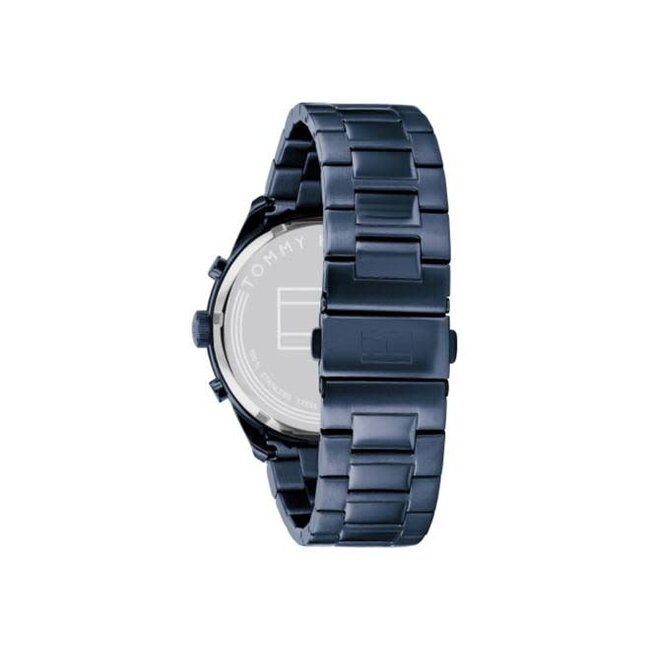 Tommy Hilfiger Tommy Hilfiger Horloge TH1791945 Matthew Staal met Blauwe Coating Quartz Chronograaf 44mm